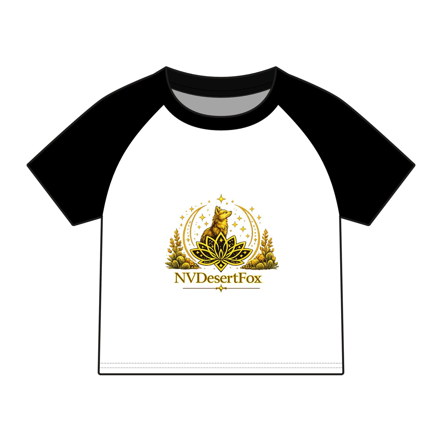 Desert Fox Floral Logo Raglan Tee