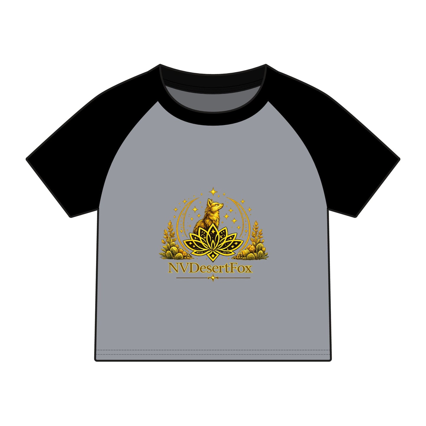 Desert Fox Floral Logo Raglan Tee