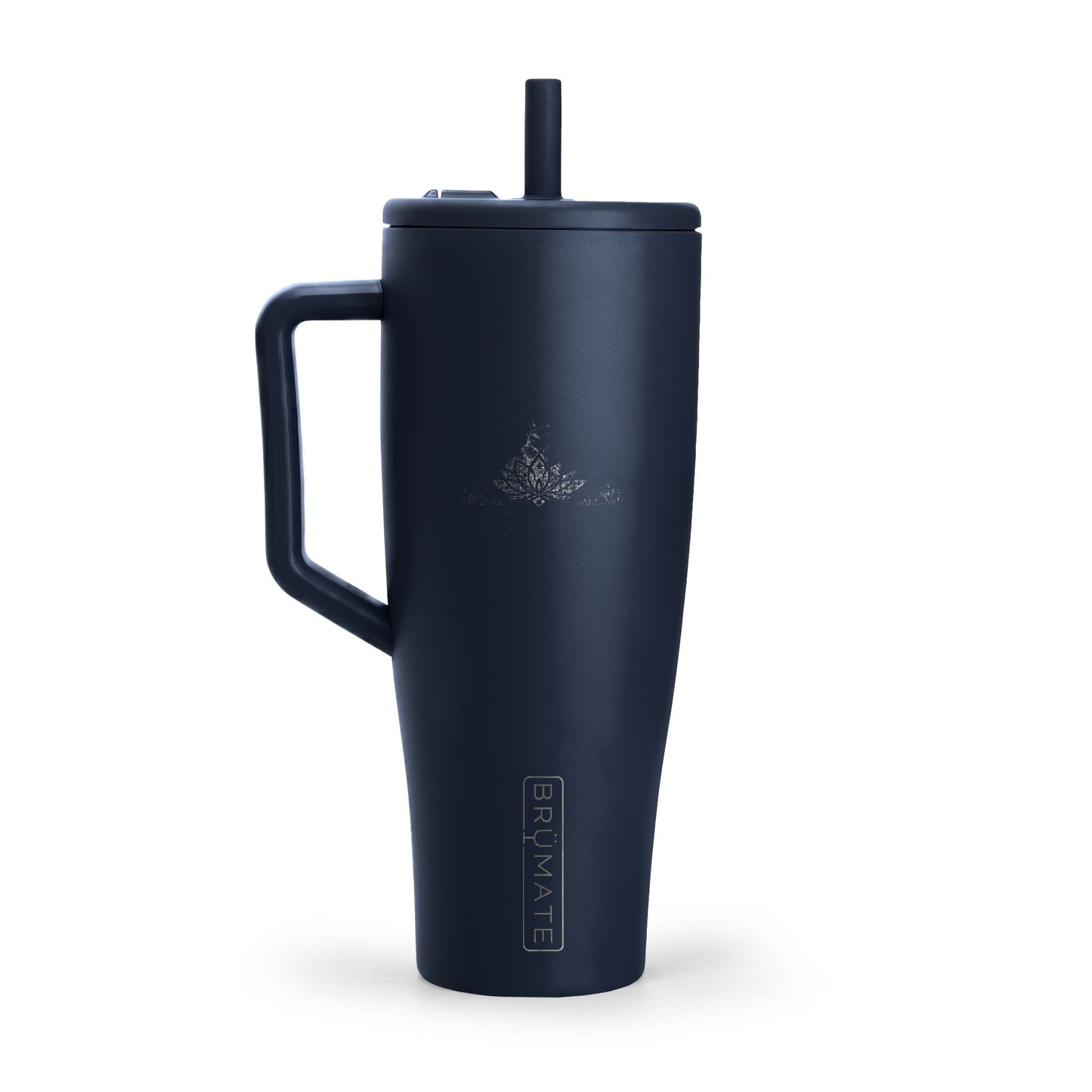 40oz Insulated Tumbler with Handle & Lid — Engravable Travel Mug