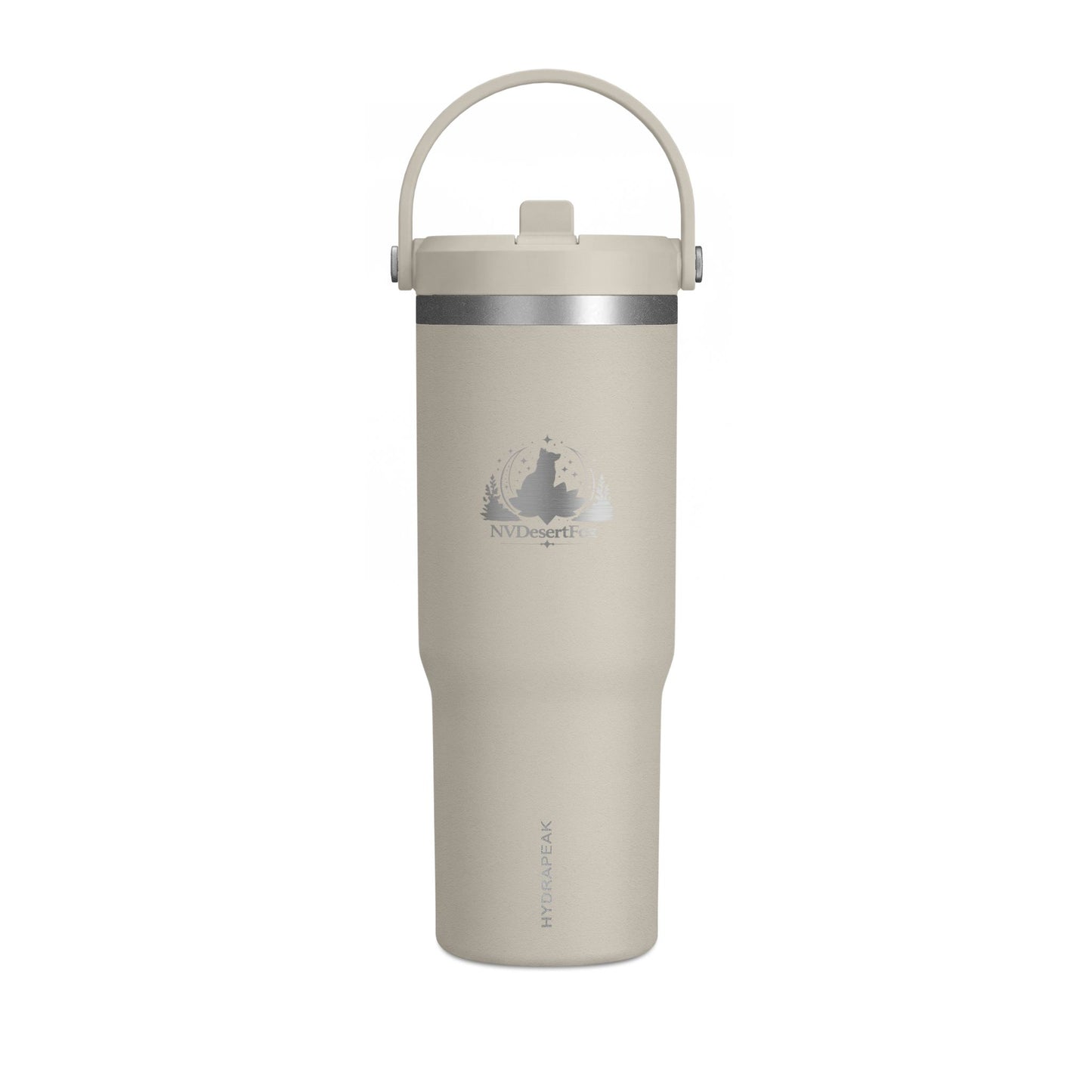 32oz Nomad Tumbler – Insulated Travel Bottle with Adventure Campfire Logo