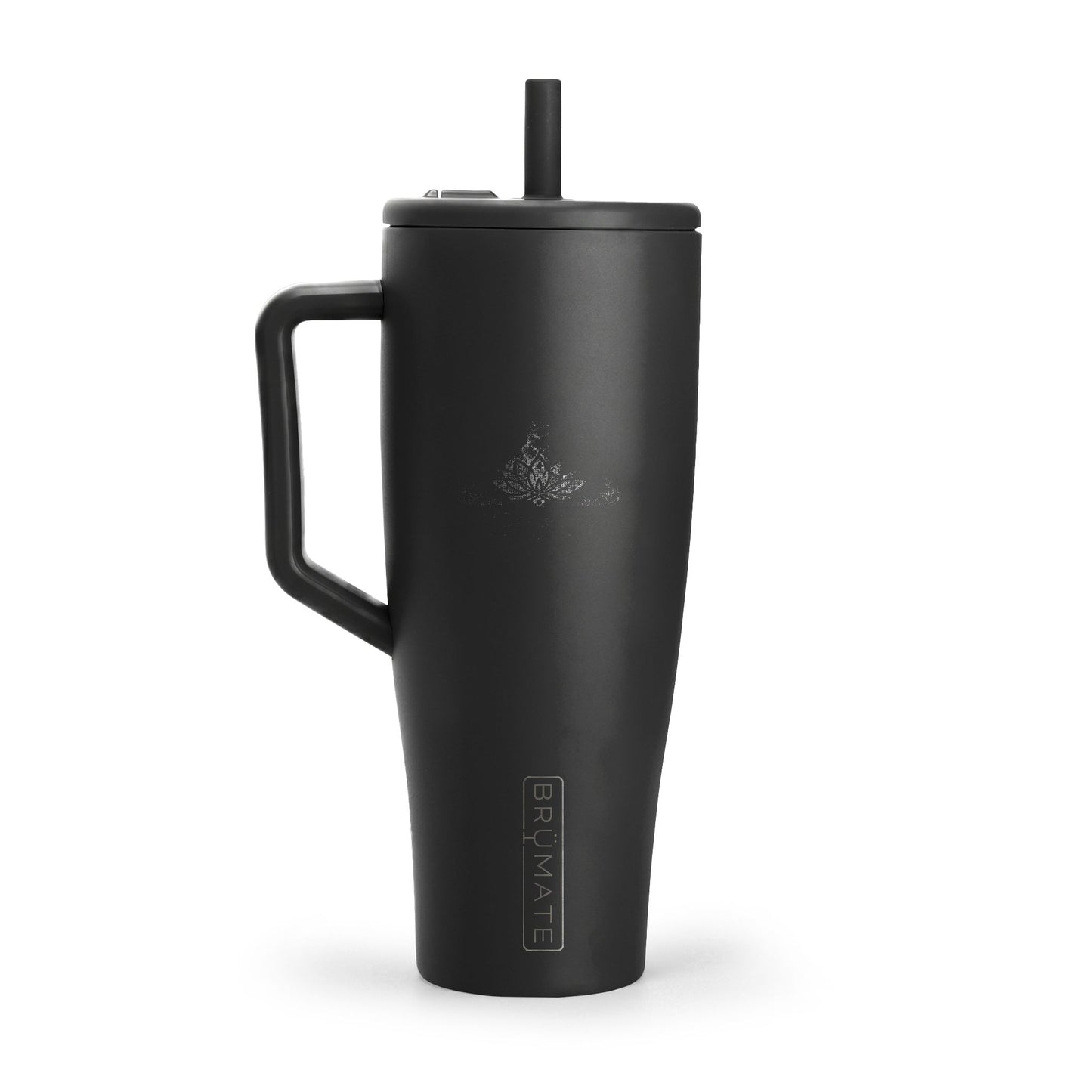 40oz Insulated Tumbler with Handle & Lid — Engravable Travel Mug