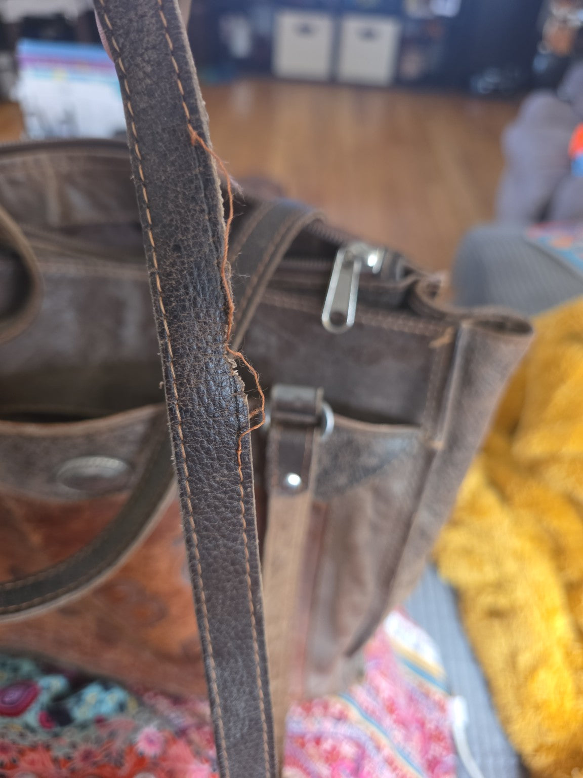 American West Genuine Leather Purse & Matching Wallet Set